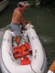 Torrential Downpour Caught in the Dinghy Can Provide Fresh Water for Laundry Torrential Downpour Caught in the Dinghy Can Provide Fresh Water for Laundry