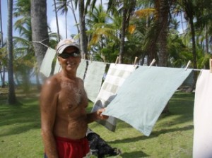 Drying Laundry in the San Blas Islands Drying Laundry in the San Blas Islands