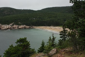 Sand Beach from Great Head Trail Sand Beach from Great Head Trail