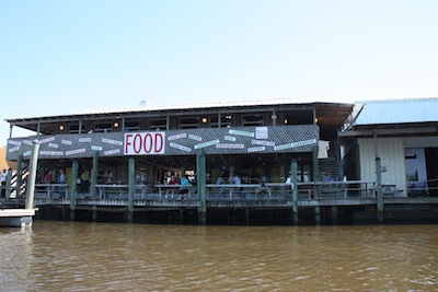 There are several dinghy docks in town, but one of our favorites is City Seafood.  Just ask to leave your dinghy while you explore town ... and be sure to buy something, lunch, a drink, shrimp for cocktails on the boat, whatever, before you leave.  