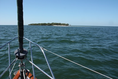 Approaching Indian Key on the way out.