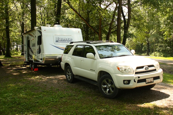 Ready to Head Out!  Lance 1685 and our 2006 Toyota 4 Runner testing the 