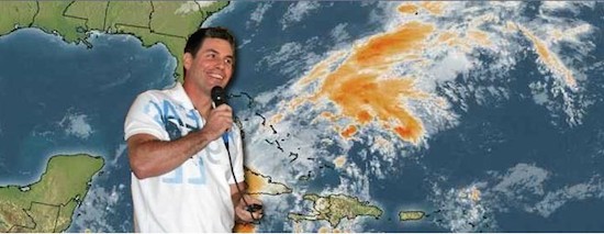 Chris Parker forecasting cruisers weather.