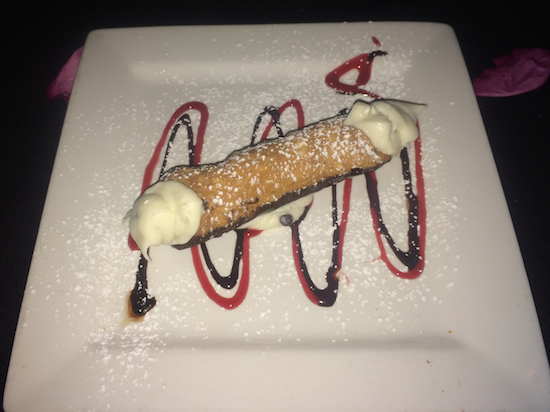 My birthday dessert at Odyssey Italian Restaurant. 