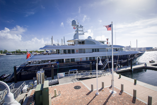 Megayacht Archimedes at Stock Island Marina Village. You just never know what the next day will bring!