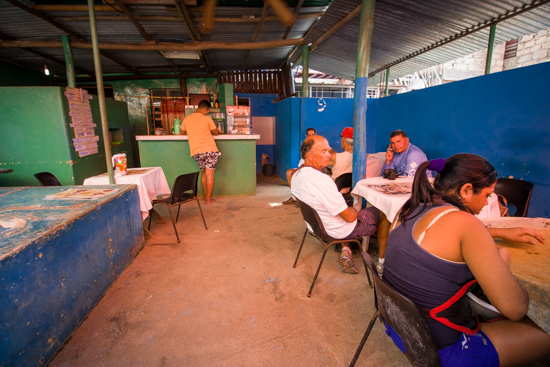Lunch at El Callejon - a locals paladar within walking distance of Marina Hemingway.
