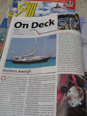 Anchors Aweigh, SAIL Magazine, November 2010